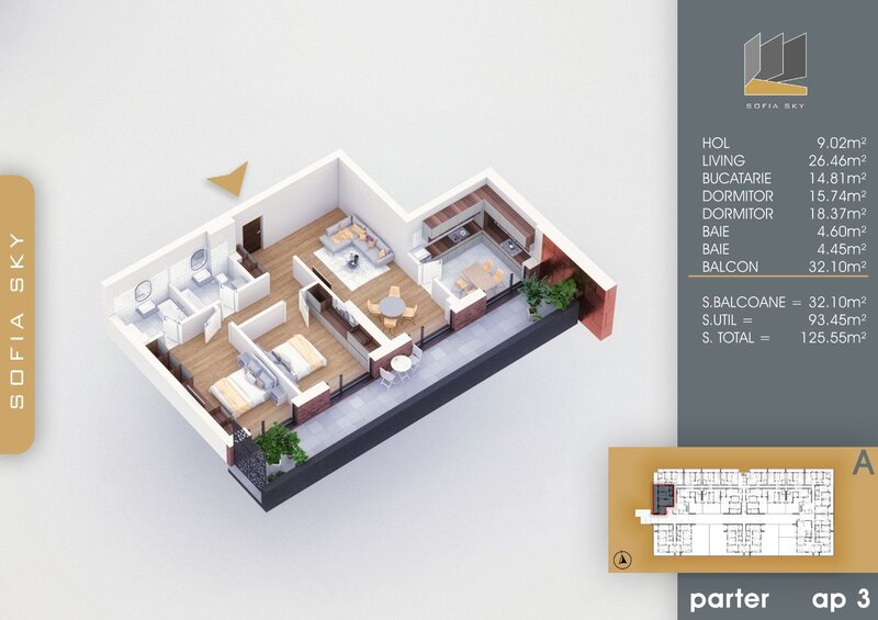 Theodor Pallady (AP3/P/A) 3 camere